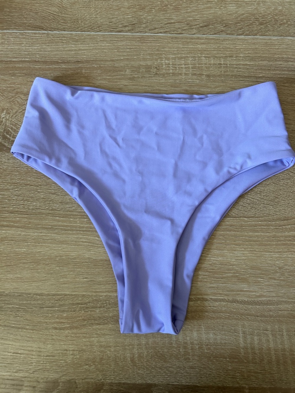High-Waist Lilac Bikini Bottoms